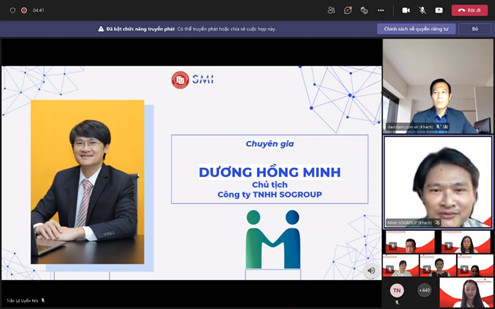  Anh Dương Hồng Minh - Chủ tịch Công ty TNHH SOGROUP chia sẻ tại chương trình